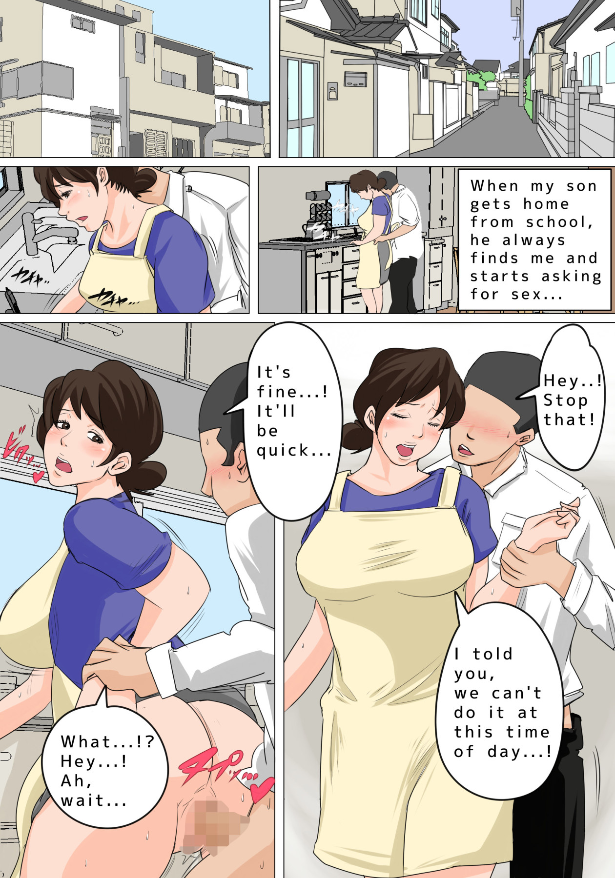 Hentai Manga Comic-Cumming In Mom Daily Dad Doesn't Know We're Having Creampie Sex-Read-2